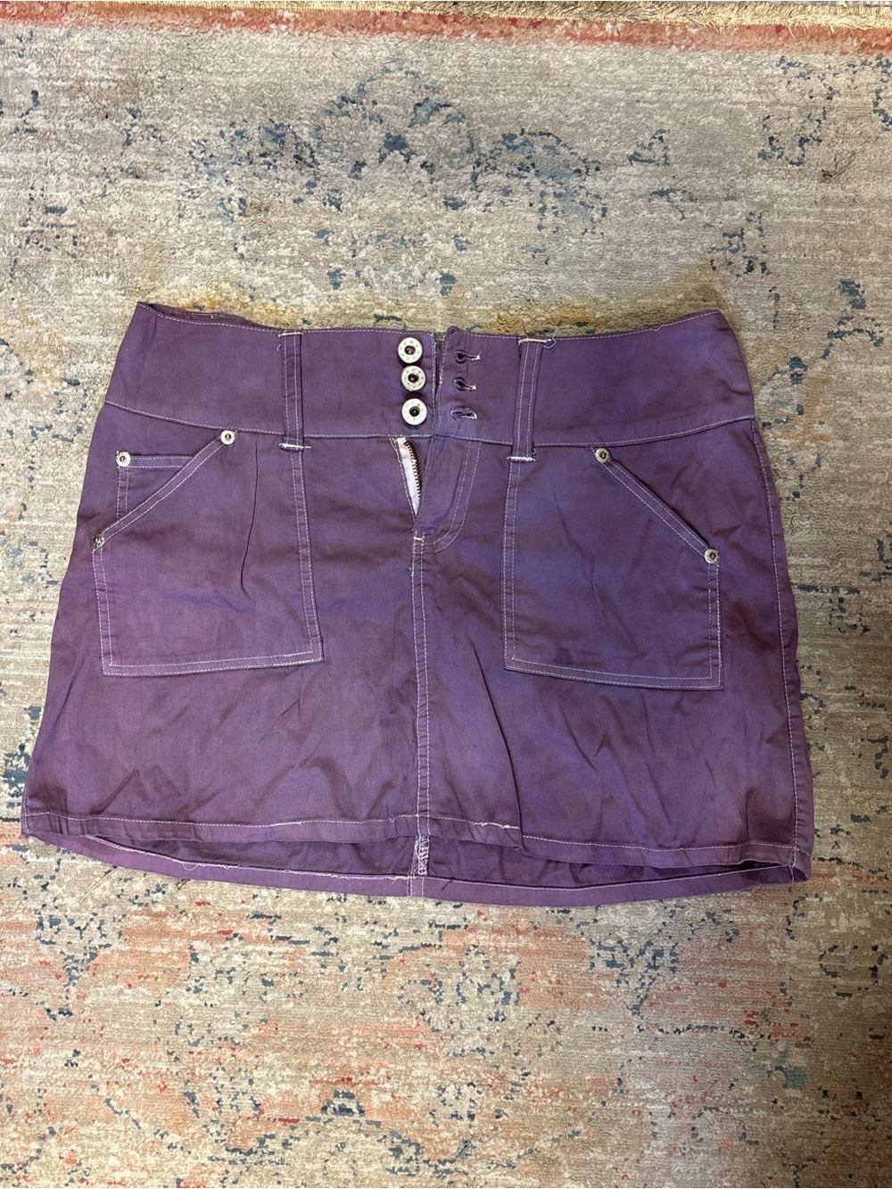 Purple Mini Skirt
